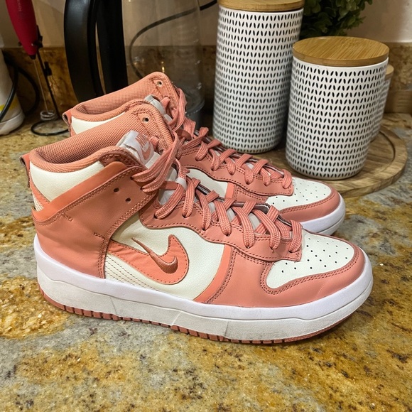 Nike Dunk High Up Sail Light Madder Root size 8 - Picture 1 of 9